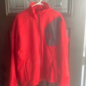 Spyder outlaw full zip fleece jacket. Red. Size XL